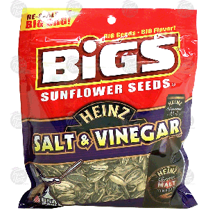 Bigs Heinz salt & vinegar flavor sunflower seeds in shell 5.35oz