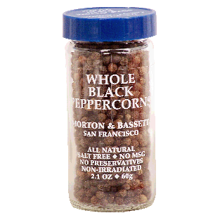Morton & Bassett  whole black peppercorns 2.1oz