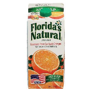 Florida's Natural Premium no pulp original orange juice not fro59fl oz