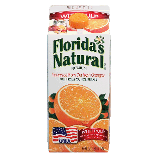 Florida's Natural Premium orange juice with pulp, not from conc59fl oz
