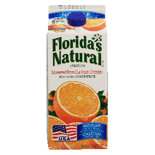 Florida's Natural Premium no pulp orange juice with calcium & v59fl oz