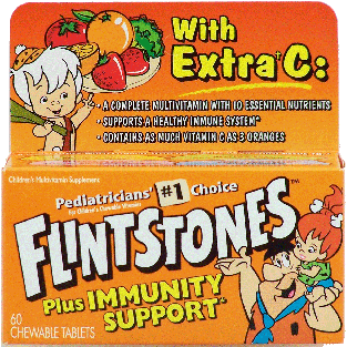 Flintstones  children's chewable vitamin plus immunity support wit 60ct