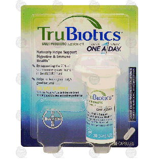 One A Day TruBiotics daily probiotic supplement, capsules  30ct