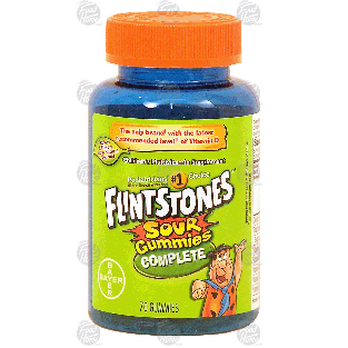 Flintstones Sour Gummies complete children's, multivitamin supplem 70ct