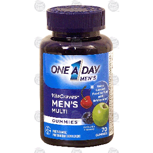 One A Day Men's vitacraves; men's multivitamin, gummies  70ct