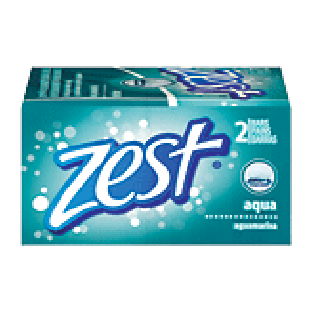 Zest  family deodorant bar, aqua  2pk