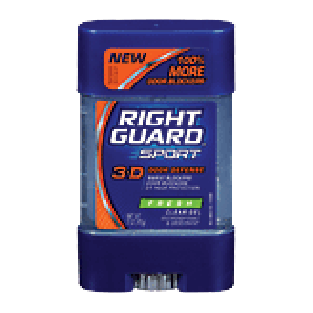 Right Guard Anti-perspirant/deodorant Sport Clear Gel Fresh 3oz