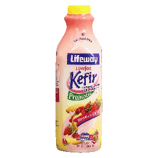 Lifeway Kefir  probiotic, cultured lowfat milk smoothie, 99% la32fl oz