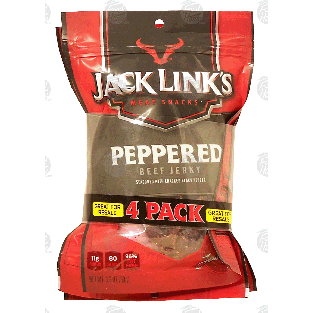 Jack Link's  peppered beef jerky, 3.3-oz. packs 4-ct
