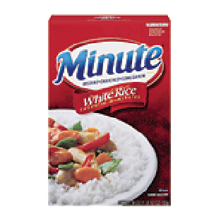 Minute  white rice, cooks in 5 minutes 28oz