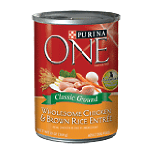 Purina One Dog Food Wholesome Chicken & Brown Rice Entree 13 Oz 13oz