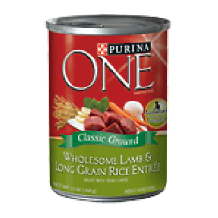 Purina One Dog Food Wholesome Lamb & Long Grain Rice Entree 13 Oz 13oz