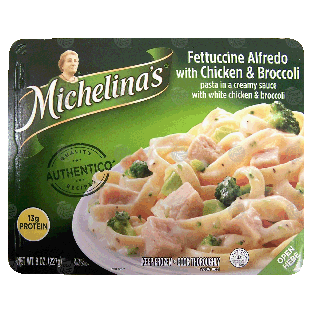 Michelina's  fettuccine alfredo with chicken & broccoli 8-oz