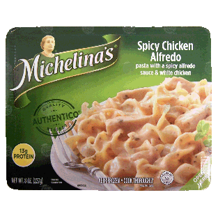 Michelina's  spicy chicken alfredo; pasta with a spicy alfredo sau8-oz