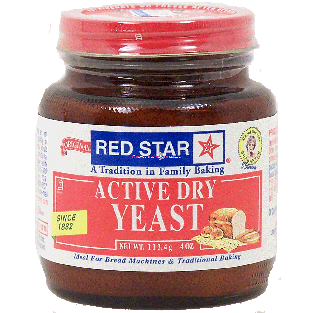 Red Star  active dry yeast, ideal for bread machines & traditional 4oz