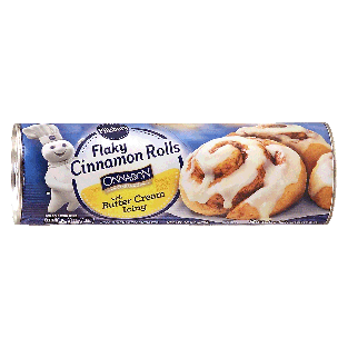 Pillsbury  8 flaky cinnamon rolls made with cinnabon cinnamon, wit13oz