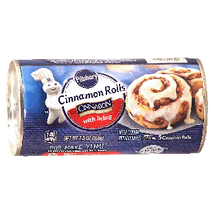 Pillsbury Cinnamon Rolls 5 cinnamon rolls made with cinnabon cinn7.3oz