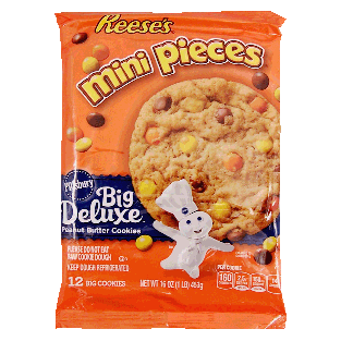 Pillsbury Big Deluxe reese's mini pieces; peanut butter cookie dou16oz