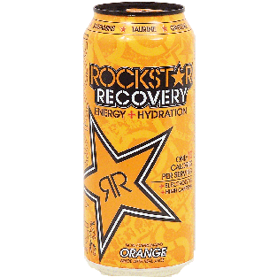 Rockstar Recovery orange flavor energy + hydration, 10 calories16fl oz
