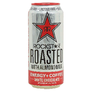 Rockstar Roasted energy + coffee with almond milk, white chocol15fl oz