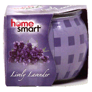 Home Smart  scented candle, lively lavender 3oz