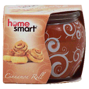 Home Smart  scented candle, cinnamon roll 3oz