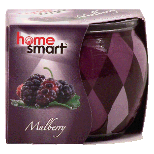 Home Smart  scented candle, mulberry 3oz