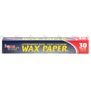 Home Smart  microwave safe, easy clean up wax paper, 12 in x 30 30sq ft