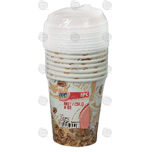 Home Smart  8 oz cups, hot/cold  8pk