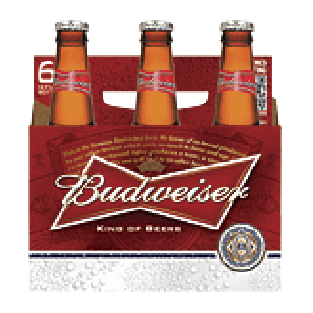 Budweiser Beer 12 Oz  6pk