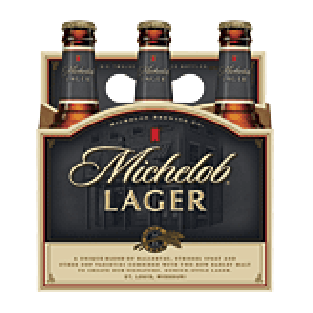 Michelob  lager, 6 12-ounce glass bottles 12oz