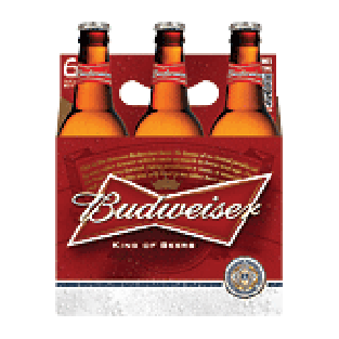 Budweiser Beer LNNR 16 Oz  6pk