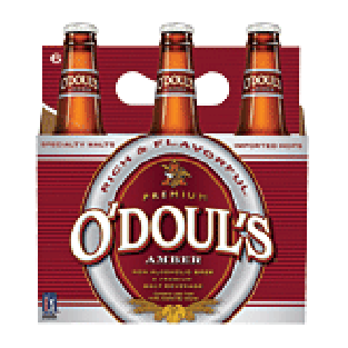 O'Doul's Amber Beer 12 Oz 6pk