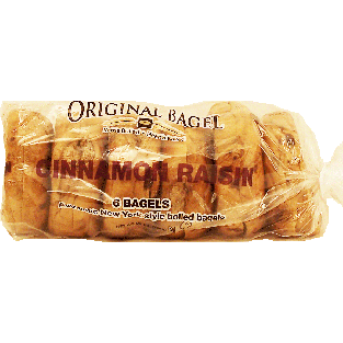 Original Bagel  cinnamon raisin bagels, kettle boiled, 6-count sl28-oz