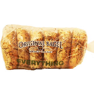 Original Bagel  everything bagels, kettle boiled, 6-count sliced 28-oz