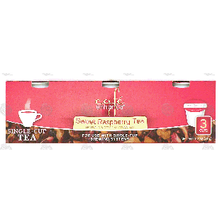 Cafe Enhanca  sweet raspberry tea, 3 single cups 1.2-oz