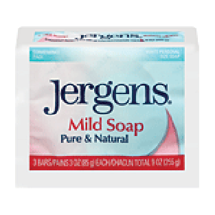 Jergens  pure & natural mild soap  3ct