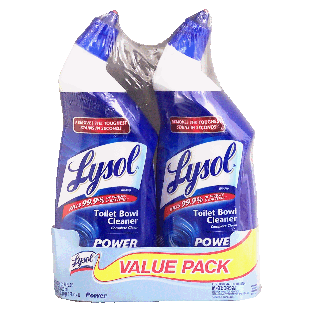 Lysol Power toilet bowl cleaner, 2-24 fl oz bottles  2pk