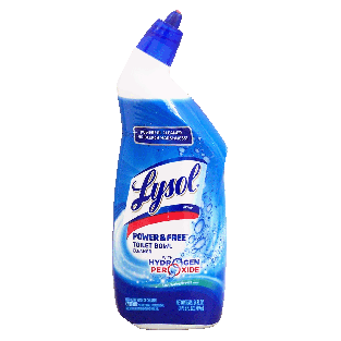 Lysol Power & Free toilet bowl cleaner with hydrogen peroxide, 24fl oz