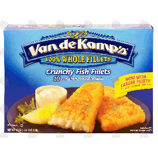 Van De Kamp's  whole crunchy fish fillets, 10 ct 19oz