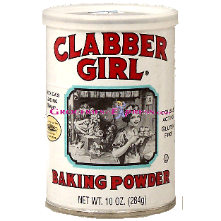 Clabber Girl  baking powder, double acting, gluten free 10oz