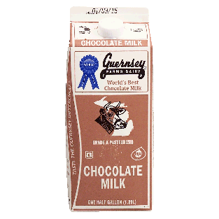 Guernsey Farms Dairy  chocolate milk, grade a pasteurized 0.5gal