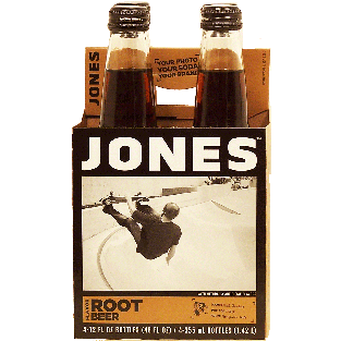 Jones  root beer soda, 12-fl. oz. 4pk