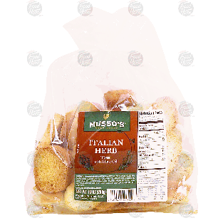 Musso's  oven baked italian herb toast with olive oil 10oz