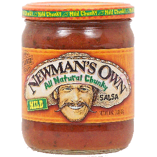 Newman's Own Salsa mild all natural chunky 16oz