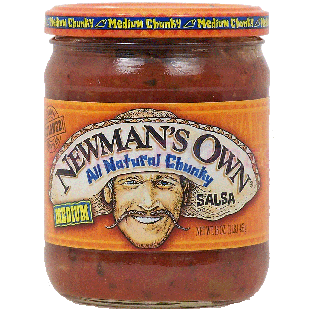 Newman's Own Salsa medium all natural chunky 16oz