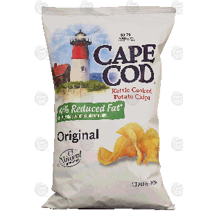 Cape Cod  original kettle cooked potato chips, 40% reduced fat  8oz