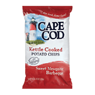 Cape Cod  kettle cooked potato chips, sweet mesquite barbeque flavo8oz