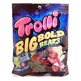 Trolli Big Bold Bears gummi candy, 4x larger  5oz