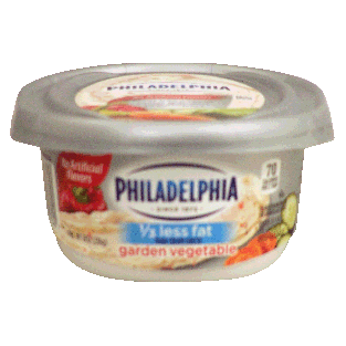 Philadelphia  garden vegetable spread, 1/3 less fat than cream chee8oz
